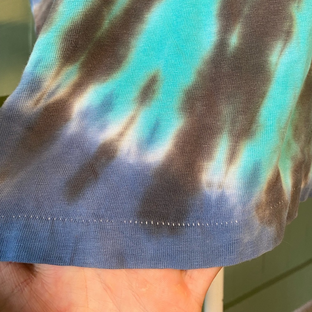 Hanes Beefy Tee 100% Cotton Single Stitch Tye Dye Tee Shirt - Picture 3 of 9